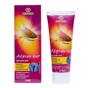 Акулий жир гель для тела живокост с муравьиной кислотой и хондроитином туба 75мл