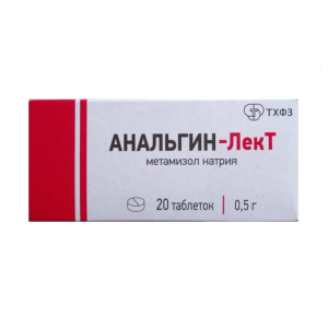Анальгин-ЛекТ таблетки 500мг №20 