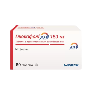 Глюкофаж Лонг таблетки пролонгированного действия 750мг №60
