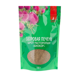Шрот расторопши Биокор гранулят пакет 100г 