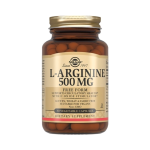 Солгар L-аргинин 500мг капсулы массой 670мг №50