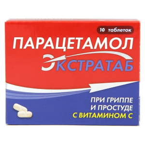 Парацетамол Экстратаб таблетки 500мг+150мг №10