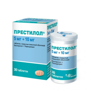 Престилол таблетки покрытые плёночной оболочкой 5мг+10мг №30