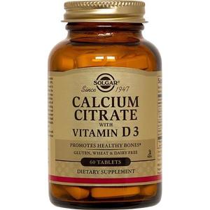 Солгар Цитрат кальция с витамином D3 таблетки 1602мг №60