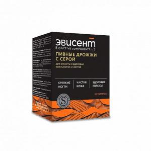 Эвисент дрожжи пивные с серой таблетки 500мг №100
