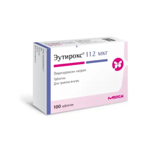 Эутирокс таблетки 112мкг №100