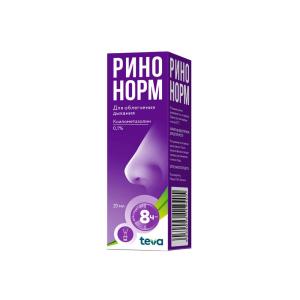 Ринонорм спрей назальный дозированный 0,1% 20мл 