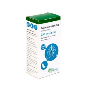 Беклометазон Эйр аэрозоль для ингаляций дозированный 250мкг/доза баллон 200доз