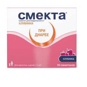 Смекта порошок для приготовления суспензии клубничный пакетики 3г №30