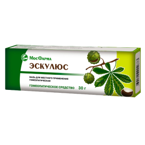 Эскулюс мазь гомеопатическая 30г