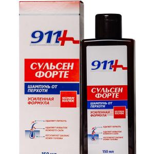 911 сульсен форте шампунь от перхоти 150мл