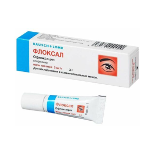 Флоксал мазь глазная 3мг/г туба 3 г