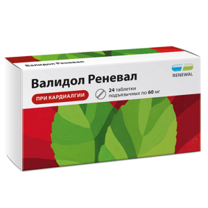 Валидол Реневал таблетки подъязычные 60мг №24