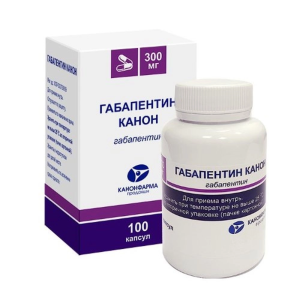 Габапентин Канон капсулы 300мг №100 /банка/