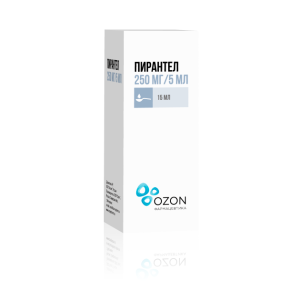 Пирантел суспензия для приёма внутрь 250мг/5мл флакон 15мл 