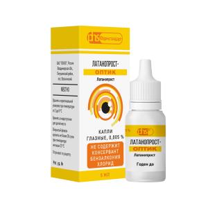 Латанопрост-Оптик капли глазные 0,005% флакон-капельница 5мл