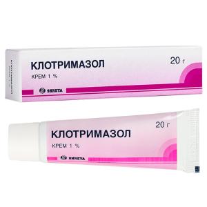 Клотримазол крем 1% туба 20г