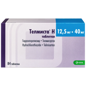 Телмиста Н таблетки 12,5мг+40мг №84
