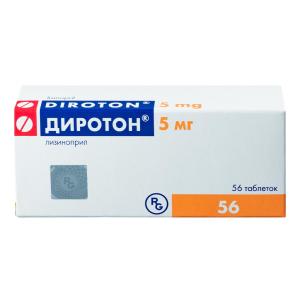 Диротон таблетки 5мг №56