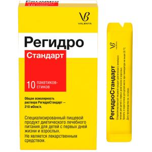 РегидроСтандарт специализированный пищевой продукт диетического лечебного питания для детей с первых дней жизни и взрослых пакетики-стики 4,36г №10