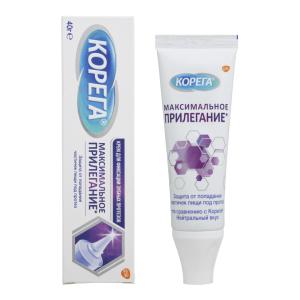 Корега Максимальное прилегание крем для фиксации зубных протезов туба 40г