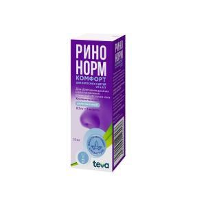 Ринонорм Комфорт спрей назальный дозированный 0,1мг +5мг/доза флакон 10мл