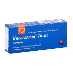 Бисогамма таблетки покрытые плёночной оболочкой 10мг №30