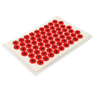 Тибетский аппликатор на мягкой подложке 17х28см массажер медицинский магнитный красный