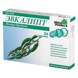 Эвкалипт натур продукт пастилки массой 2,5г №24