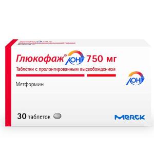 Глюкофаж Лонг таблетки пролонгированного действия 750мг №30
