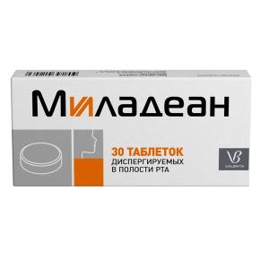 Миладеан таблетки диспергируемые в полости рта 3мг+5 мг №30