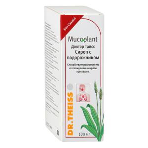 Доктор тайсс сироп с подорожником без сахара 100мл