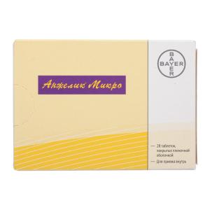 Анжелик Микро таблетки покрытые пленочной оболочкой  0,25мг+0,50мг №28