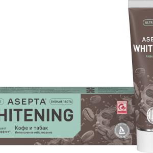 Асепта Плюс Кофе и табак профессиональная зубная паста туба 75мл