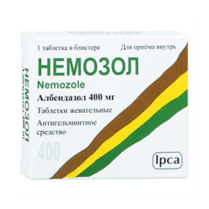 Немозол таблетки жевательные 400мг №1