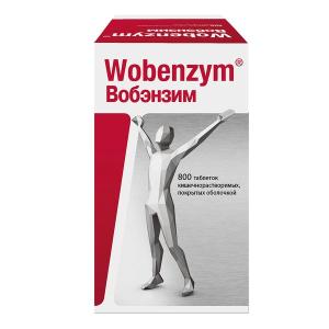 Вобэнзим таблетки покрытые кишечнорастворимой оболочкой №800