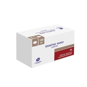 Лозартан Канон таблетки покрытые пленочной оболочкой 100мг №60