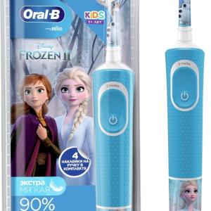 Oral-B Kids щетка зубная электрическая для детей от 3 лет Frozen тип 3710 с зарядным устройством тип 3757