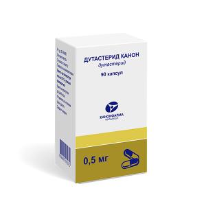 Дутастерид Канон капсулы 0,5мг №90 /банка/ 