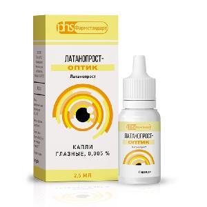 Латанопрост-Оптик капли глазные 0,005% флакон-капельница 2,5мл 