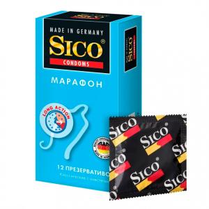 Sico Марафон презервативы классические с анестетиком №12